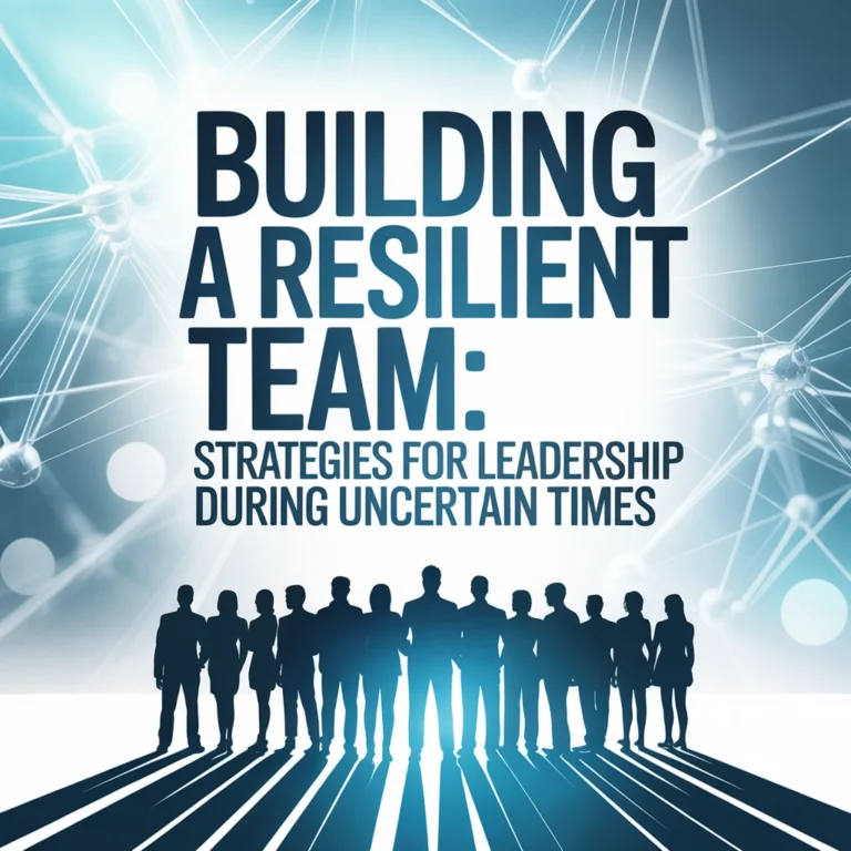 Building a Resilient Team: Strategies for Leadership During Uncertain Times