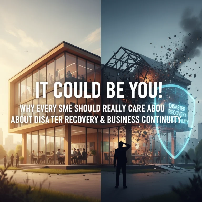 It Could Be You! Why Every SME Should Really Care About Disaster Recovery &amp; Business Continuity